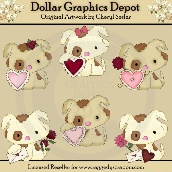 Grazioso cucciolo - San Valentino - ClipArt