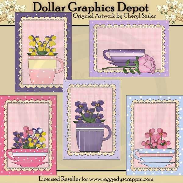 Pretty Teacup Cards