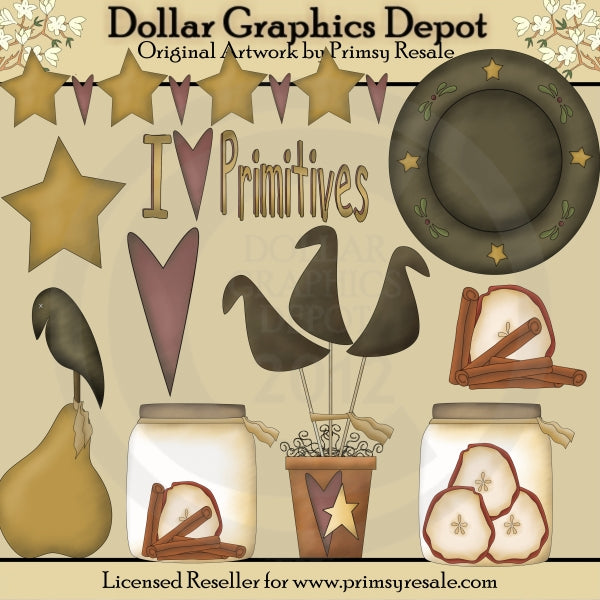 Primitivi e corvi - ClipArt