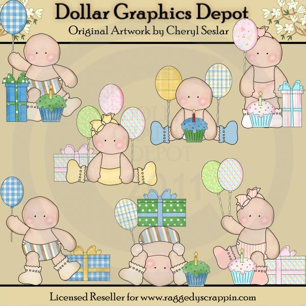 Cumpleaños De Puddle Bums - Clipart