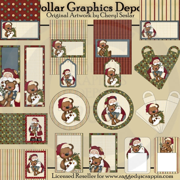 Set per spettacolo artigianale di Raggedy Santy Bears