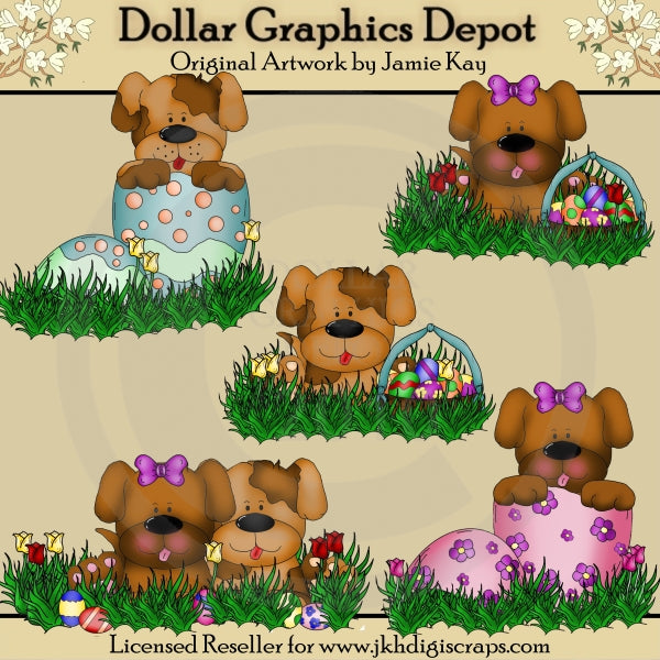 Rex and Roxy - Easter - Clip Art