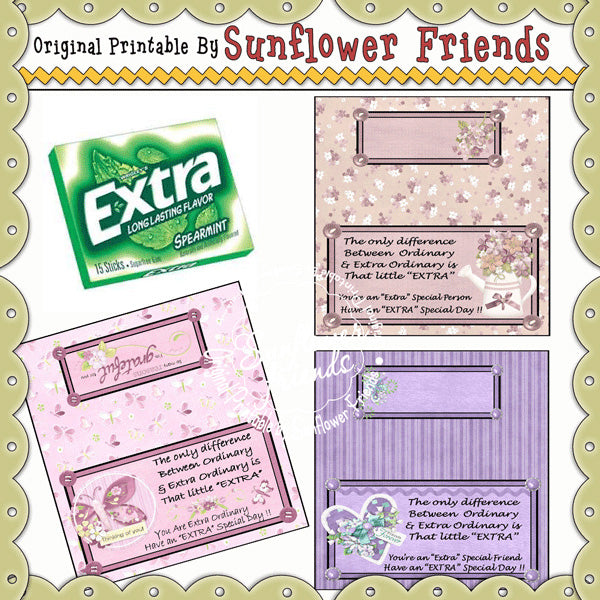 Extra Ordinary Friend ** Set of 3 Toppers