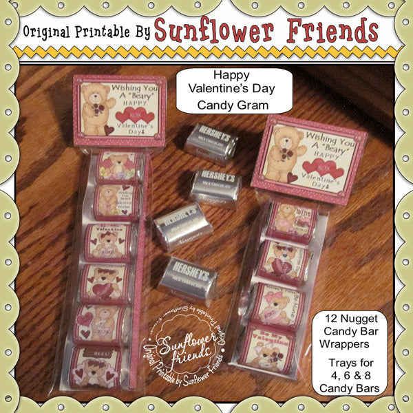 Beary Valentine Candy Gram_Nugget Candy Bars
