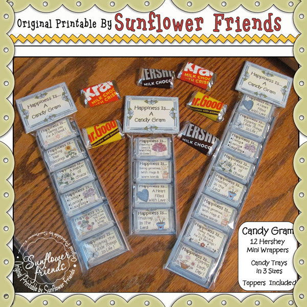 Happiness Is Candy Gram..Mini Candy Bars