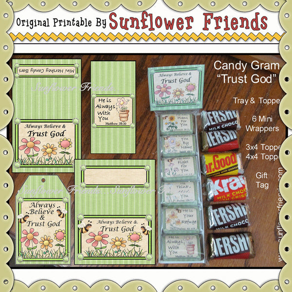 Trust God Candy Gram...Hershey Mini Bars