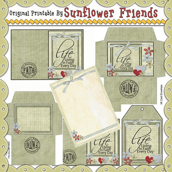 Set di biglietti per la vita...vivere con fede tutti i giorni (Insp1002)