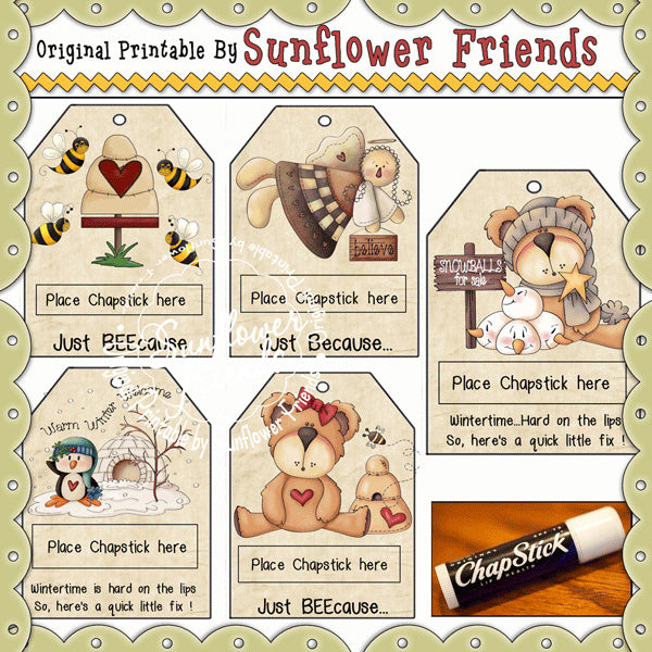 Tarjetas ChapStick Invierno