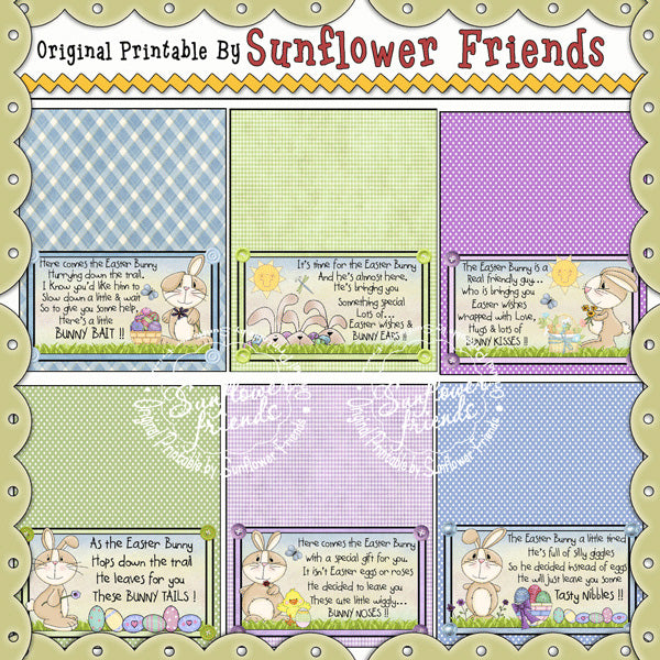Easter's Coming Bag Toppers...Set of 12