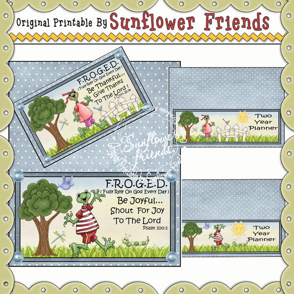 Copertine per agenda 2 anni FROGED (set A)