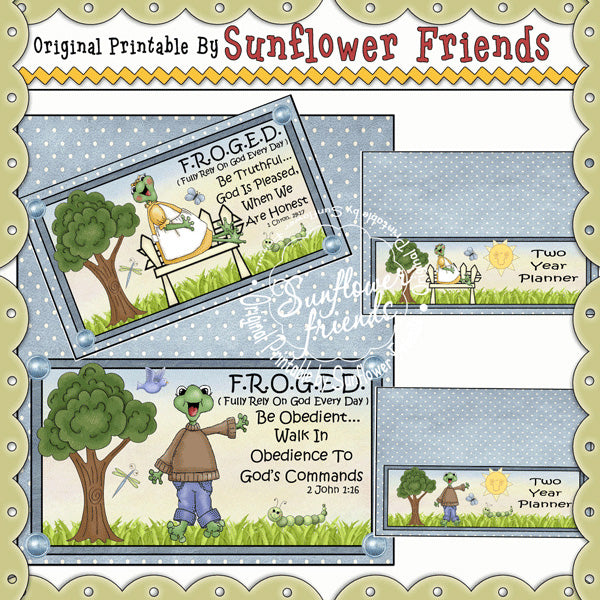 Copertina per agenda 2 anni FROGED (set B)