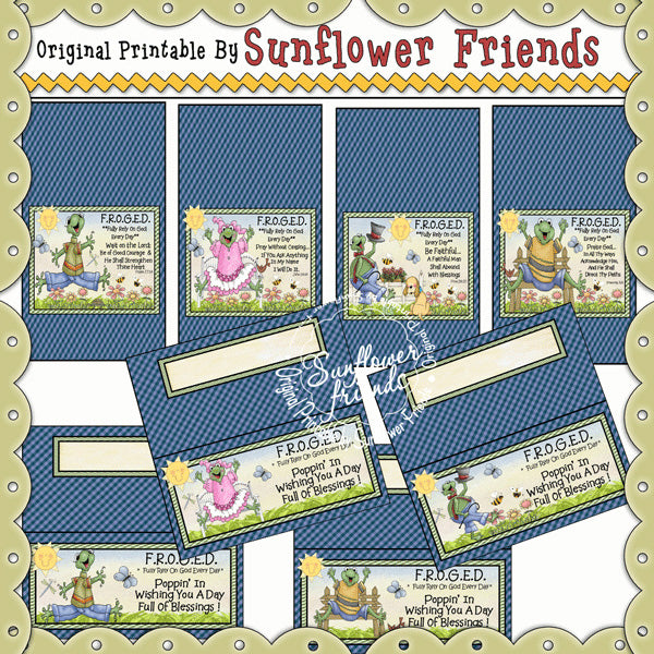 FROGED...Microwave Popcorn Wrappers  (Set Two)