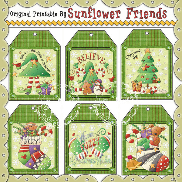 Christmas Magic...Set of 6 Gift Tags