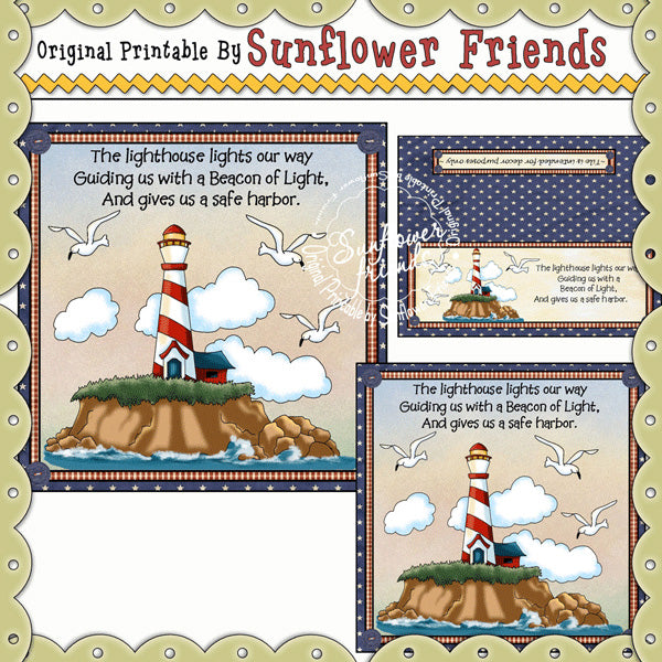 Lighthouse "Beacon Of Light"  Glass Block & Tile  *01