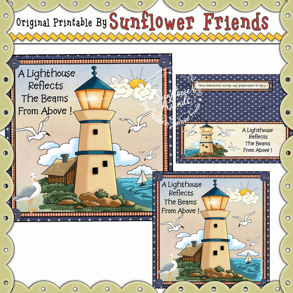 Lighthouse "Beams From Above" Glass Block & Tile  *02