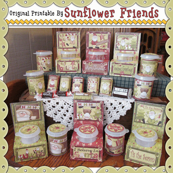 Holly Jolly Frolics Small Jar Label Set