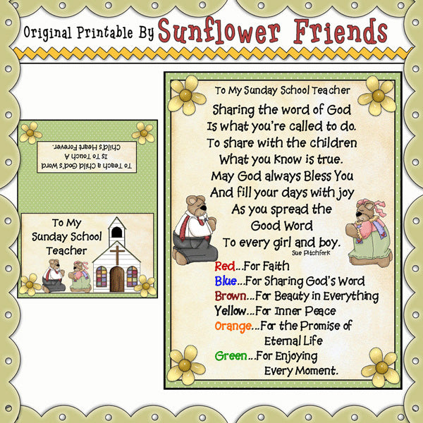 Sunday School Teacher  *MM345