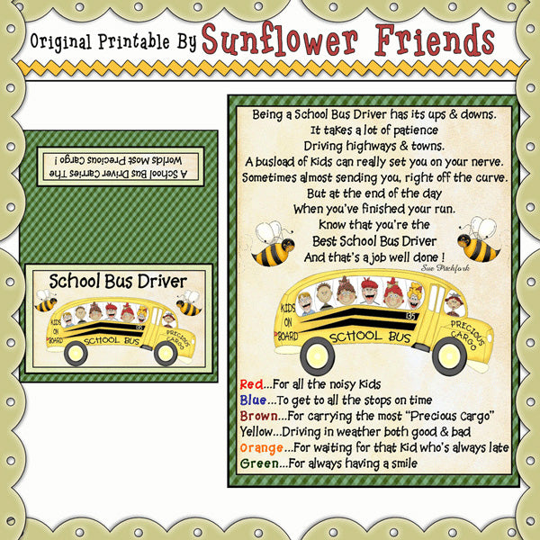 For A School Bus Driver   *MM 426