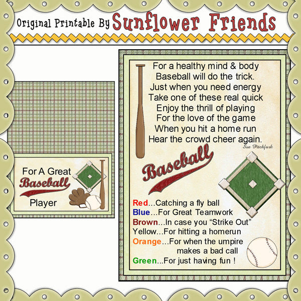For A Great Baseball Player   *MM451