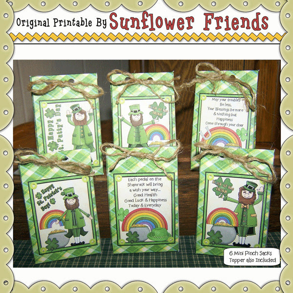 St. Patrick's Mini Pinch Sacks