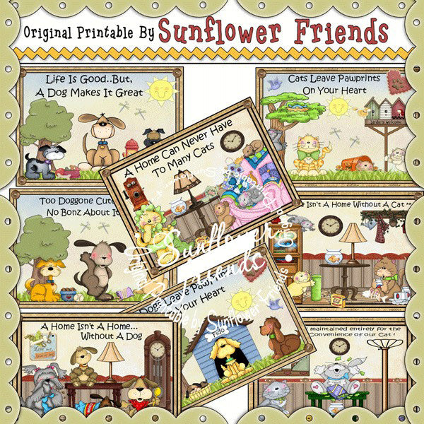 Imanes o tarjetas de bolsillo para perros y gatos