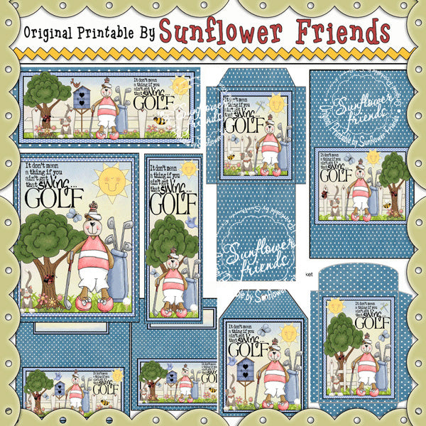 Lady Golfer~~Printable Pack