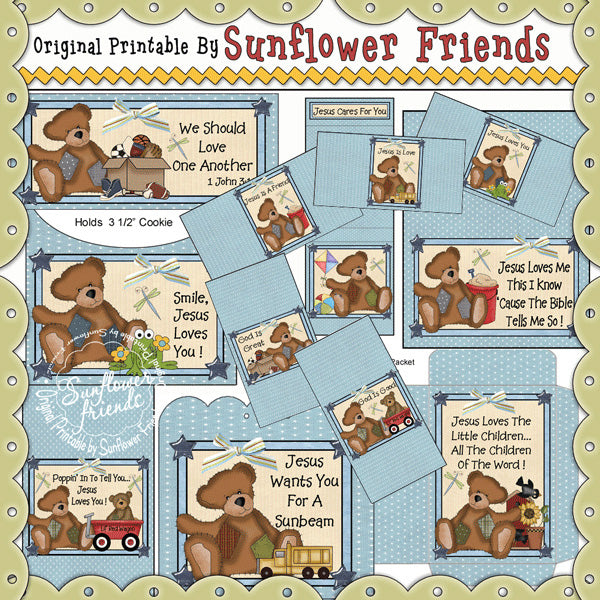 Patchwork Bears ~ Printable Pack