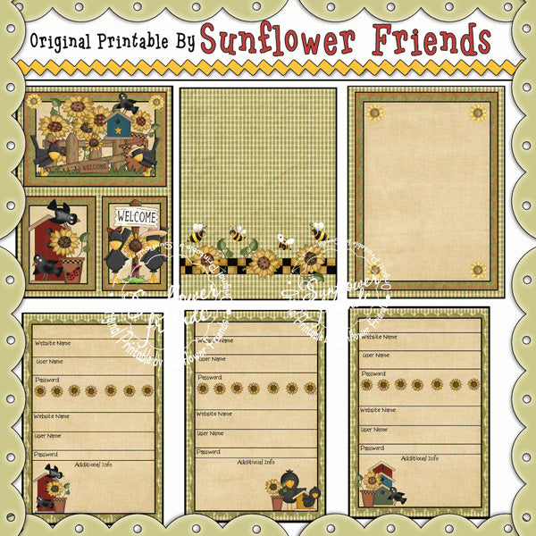 Libro de contraseñas de Internet de Girasoles y Cuervos