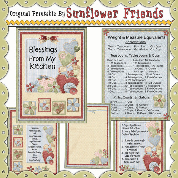 Bendiciones de mi libro de recetas de cocina