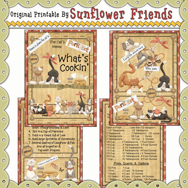 Libro de recetas de maullidos de gatos