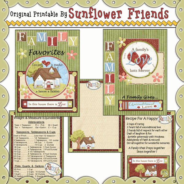Family Favorites Recipe Book