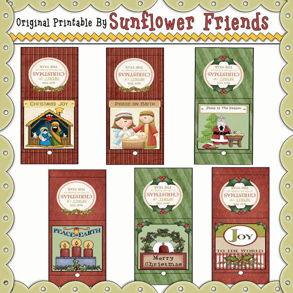 Christmas Sucker Covers...Set of 6