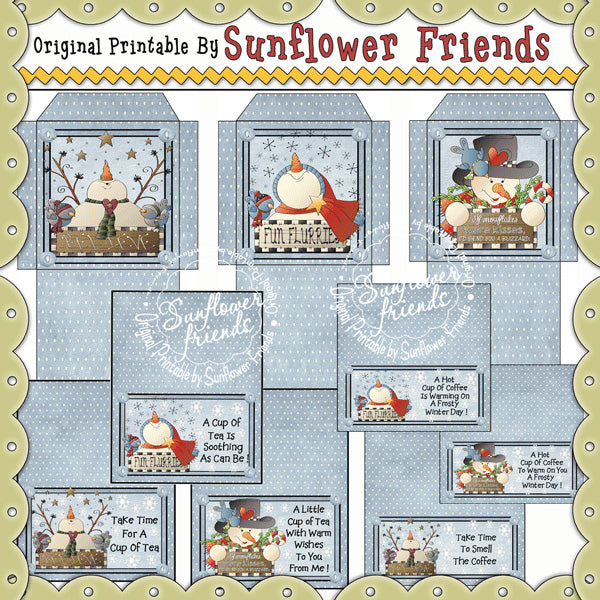 Winter Friends Tea Bags & Toppers  (Set One)
