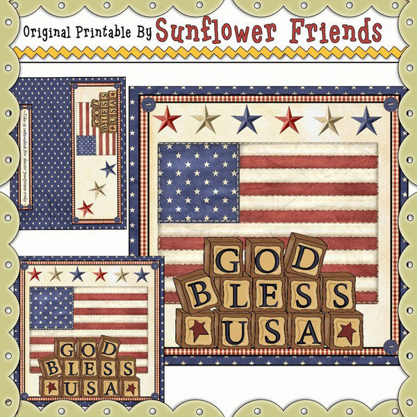 Set di mattoni e piastrelle in vetro God Bless The USA (39)