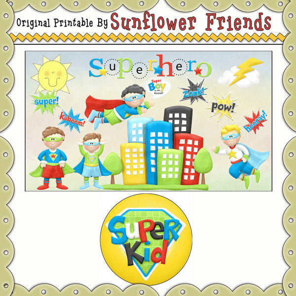 Envoltorio para banco con rollo de Tootsie de superhéroe