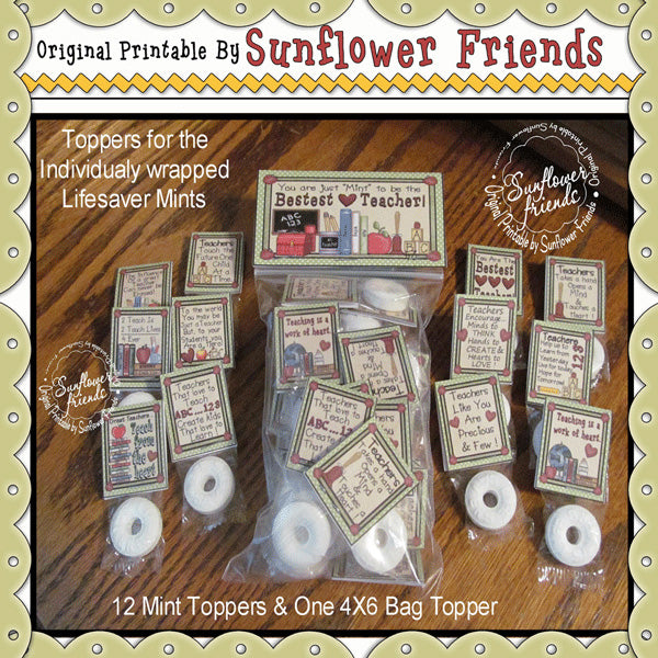 Teacher Lifesaver Mints Toppers