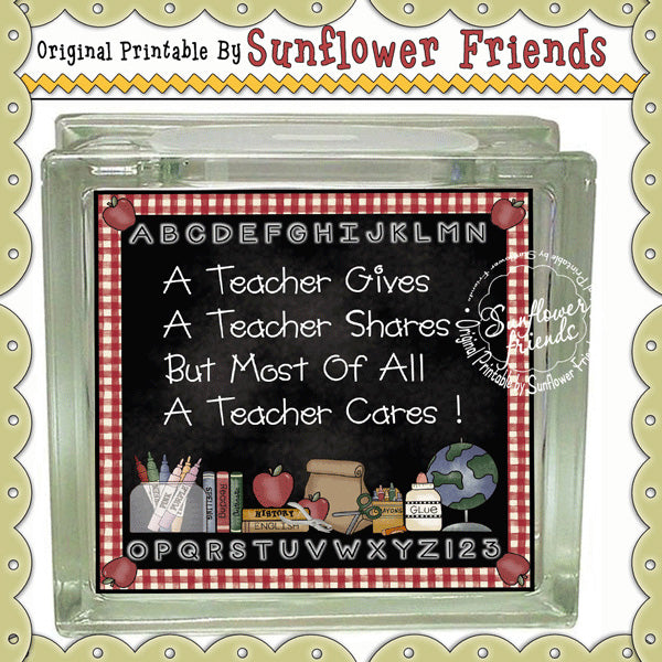 Teacher_101...Glass Block & Tile Set