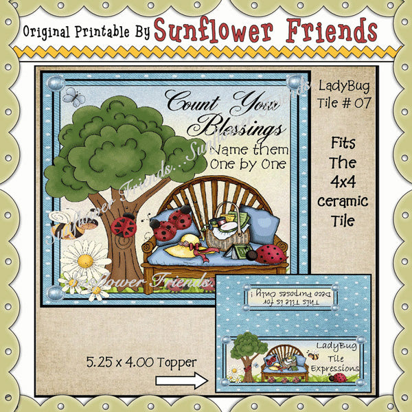 LadyBugs & Bees 4x4 Tile Expression Set_07