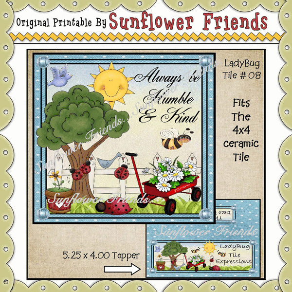 LadyBugs & Bees 4x4 Tile Expression Set_08