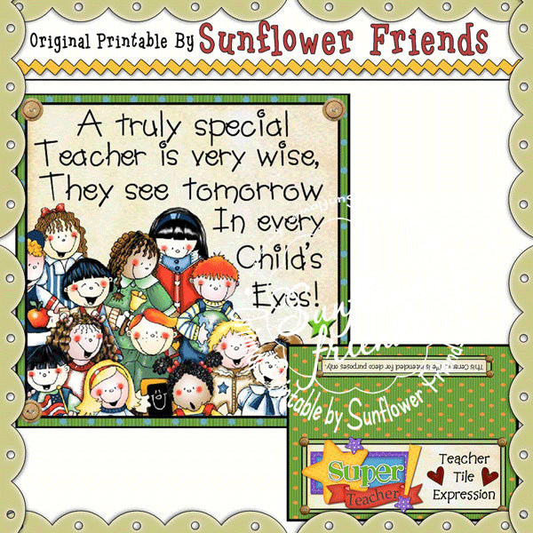 Teacher_4x4 Tile Set * B015