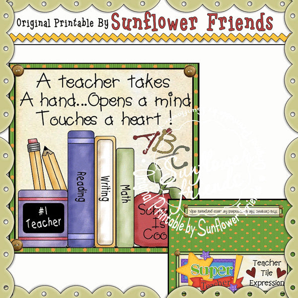 Teacher_4x4 Tile Set * B01