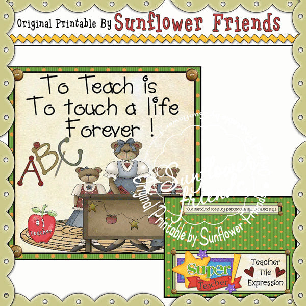 Teacher_4x4 Tile Set * B02