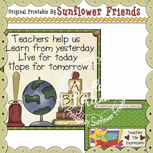 Teacher_4x4 Tile Set * B05