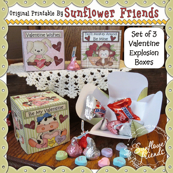Valentine Explosion Boxes_Set of 3