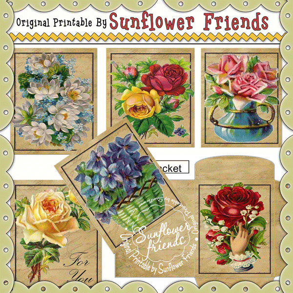 Vintage/Victorian Envelope Packets...Set B