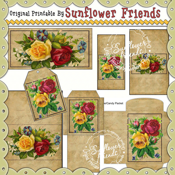 Vintage Roses...Printable Set
