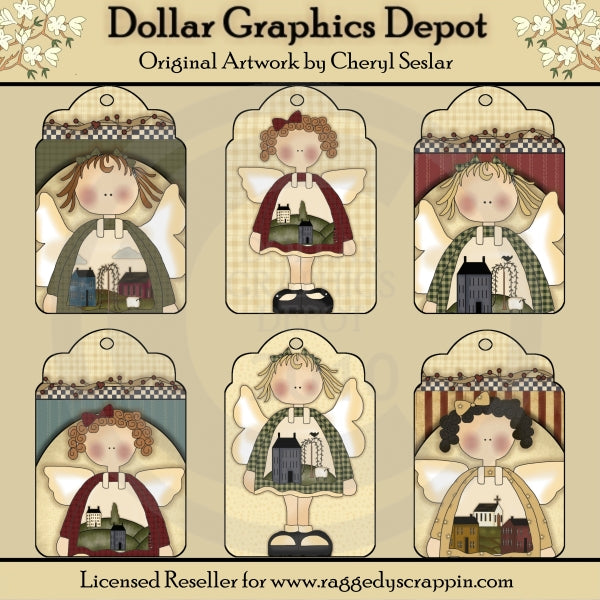 Saltbox Angel Tags - Printables