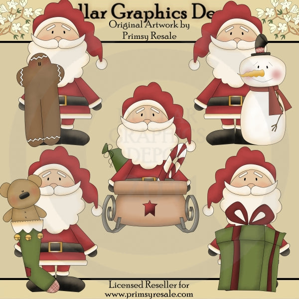Santa y sus amigos 2 - Clipart