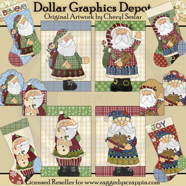 Santy Bumpkins Cards and Tags