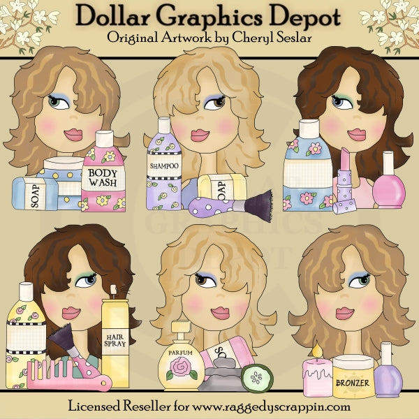 Sassy Gals - So Pretty - Clip Art